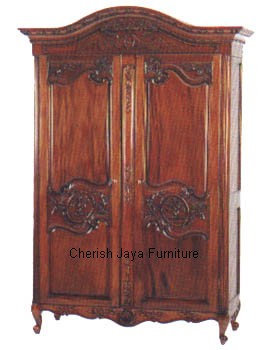 Code: AS 006-T Name: Armoire Size: W=122 x D=55 x H=215 cm Wood: Solid Mahogany wood.﻿